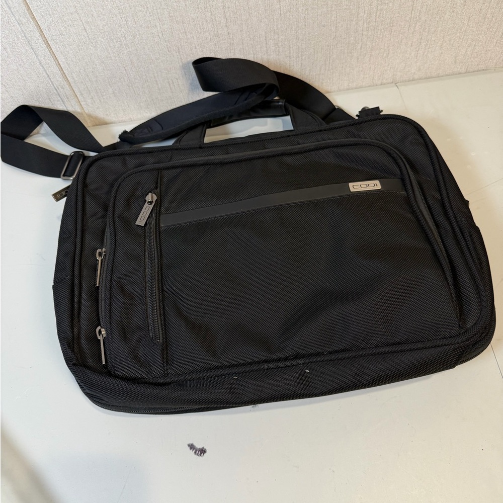 Black Men's Laptop Messenger Bag
